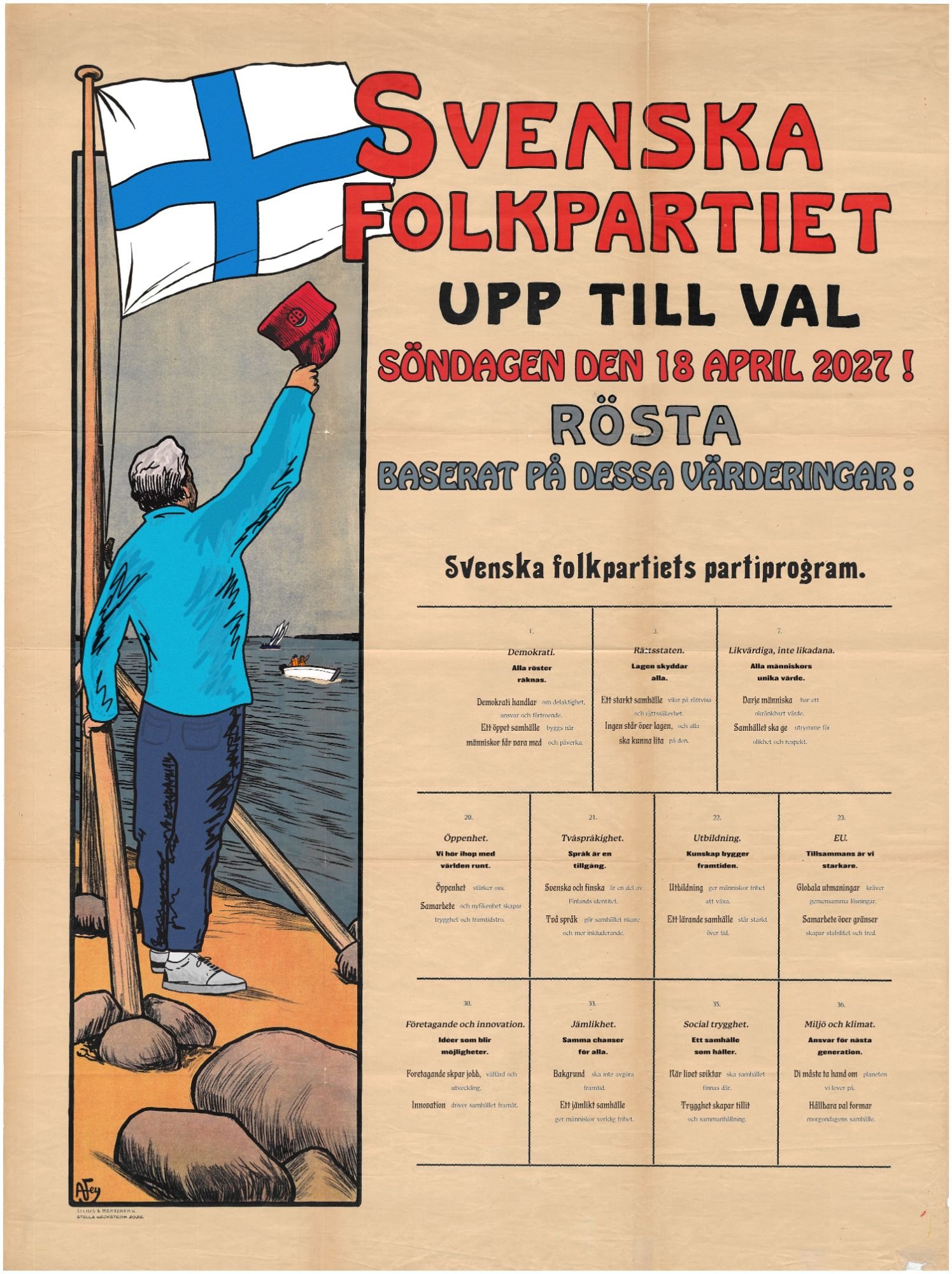 Poster from the exhibition 120 Years of Election Posters
